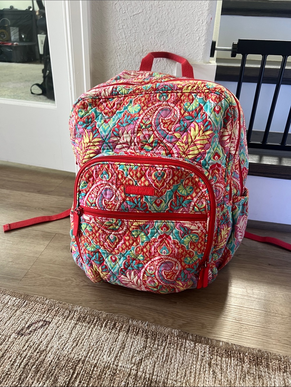 Vera Bradley ‘Paisleys in Paradise’ large backpack colorful and cute
